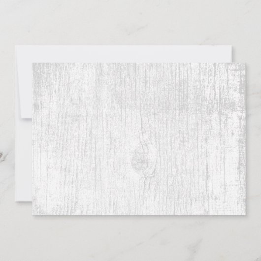 Lantern & Baby's Breath Rustic Vrijgezellenfeest Kaart (Achterkant)