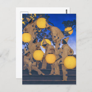 Lantern Bearers Maxfield Parrish Briefkaart