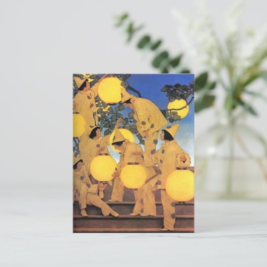 Lantern Bearers Maxfield Parrish Briefkaart (Staand voorkant)