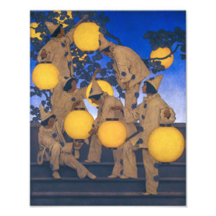 Lantern Bearers   Maxfield Parrish   Foto Afdruk