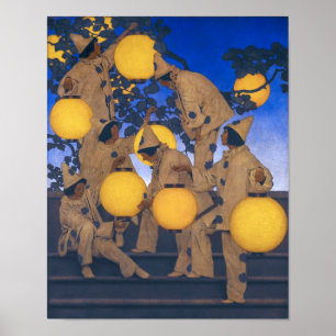Lantern Bearers   Maxfield Parrish   Poster