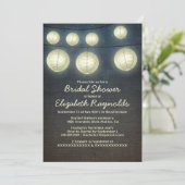 Lantern Bridal Shower Invitations Kaart (Staand voorkant)