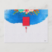 Lantern Chinese Water Tiger, nieuwjaar 2022 VpC04 Feestdagenkaart (Achterkant)