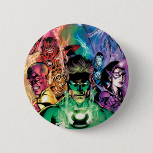 Lantern Corps Group met kleuren Ronde Button 5,7 Cm