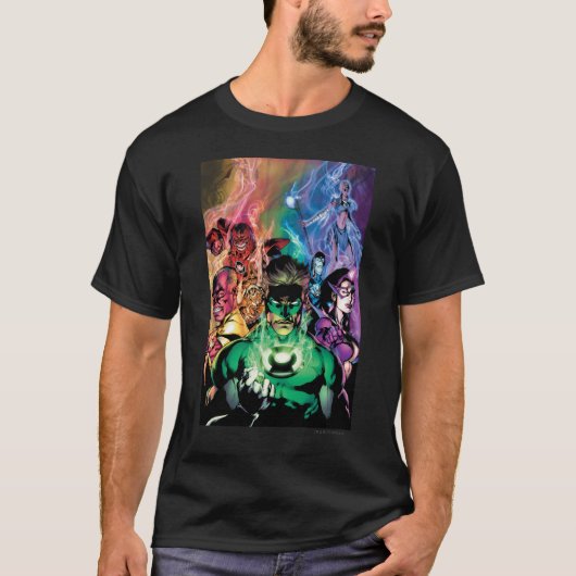 Lantern Corps Group met kleuren T-shirt (Voorkant)