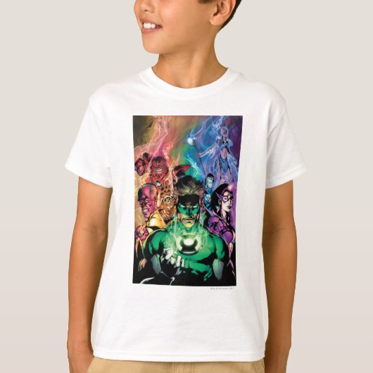 Lantern Corps Group met kleuren T-shirt (Voorkant)