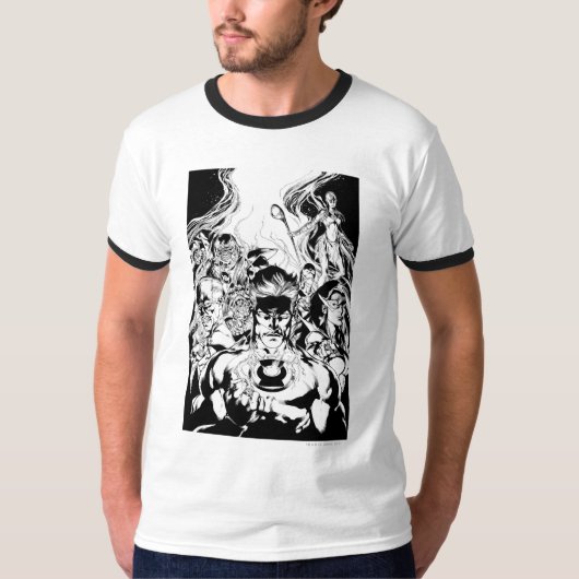 Lantern Corps Group Shot T-shirt (Voorkant)