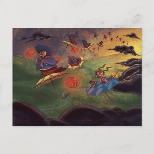 Lantern-dames Briefkaart (Voorkant)