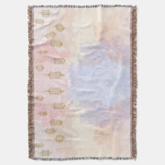 “Lantern Dreams” Pastel Ramadan  Deken (Voorkant Verticaal)