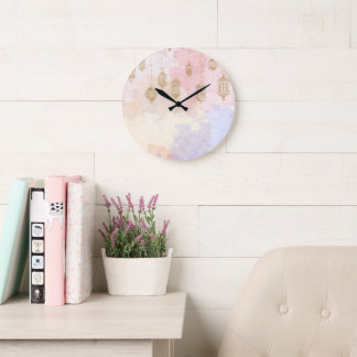 “Lantern Dreams” Pastel Ramadan  Grote Klok