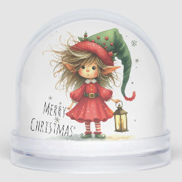 Lantern Elf – Whimsical Christmas Sneeuwbol