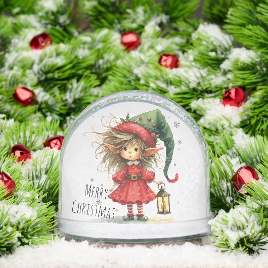 Lantern Elf – Whimsical Christmas  Sneeuwbol (Kerstmis)
