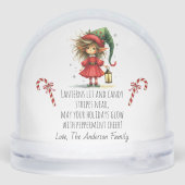 Lantern Elf – Whimsical Christmas  Sneeuwbol (Achterkant)