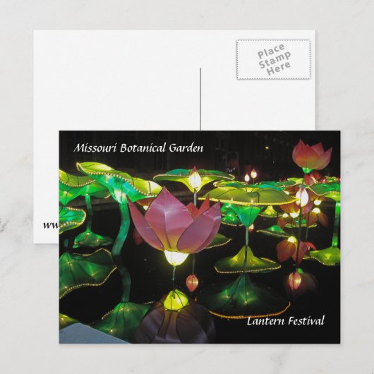 Lantern Festival Briefkaart (Voorkant / Achterkant)