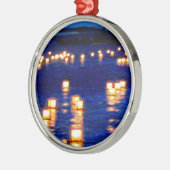 Lantern Floating Festival Metalen Ornament (Links)