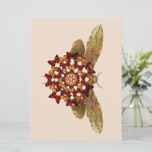 Lantern Fly and Butterfly Mandala Aankondiging (Staand voorkant)