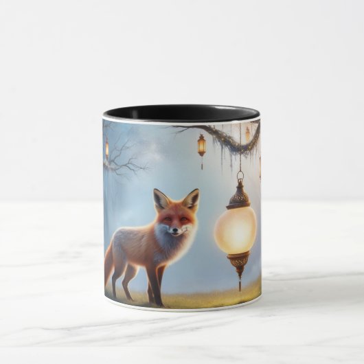 Lantern Fox Mok – Spirit Animal Magic Coffee Cup (Midden)