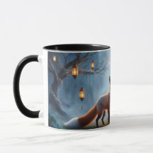 Lantern Fox Mok – Spirit Animal Magic Coffee Cup