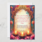 Lantern Glow Diwali Greeting Card Kaart (Achterkant)