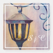 Lantern Light Vierkante Sticker (Voorkant)