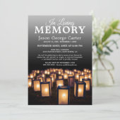 Lantern Memorial Service | Viering van het leven Kaart (Staand voorkant)