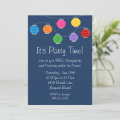 Lantern Party Invitation Kaart (Staand voorkant)