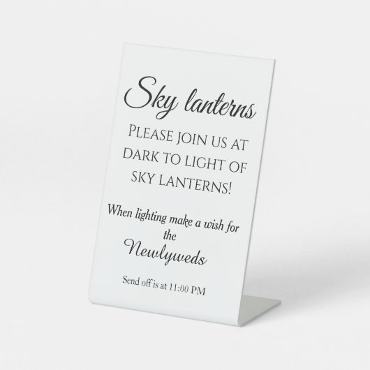 Lantern Reclamebord Met Voetstuk (Voorkant)