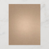 Lantern Rustic Wedding Details Cardstock Informatiekaartje (Achterkant)