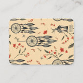 Lantern Sage Green Boho Design Wedding Informatiekaartje (Achterkant)