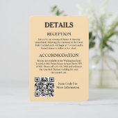 Lantern Sage Green Boho Design Wedding Informatiekaartje (Staand voorkant)