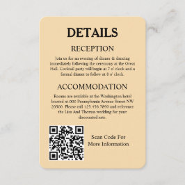 Lantern Sage Green Boho Design Wedding Informatiekaartje