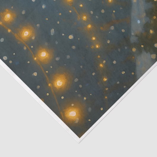 Lantern Santa Christmas Decoupage Tissuepapier (Detail)