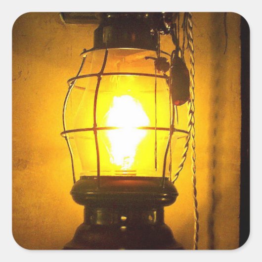 Lantern Vierkante Sticker (Voorkant)