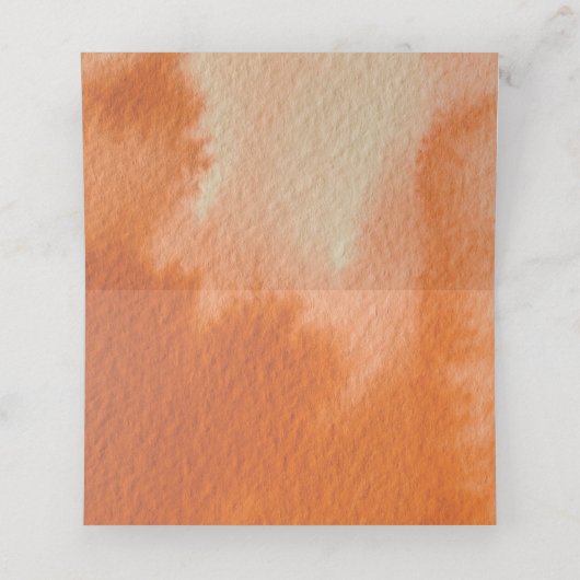 Lantern Waterverf Wedding Personalized Plaatskaartje (Binnenkant ongevouwen)