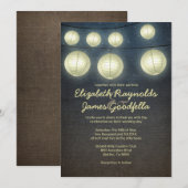 Lantern Wedding Invitations Kaart (Voorkant / Achterkant)