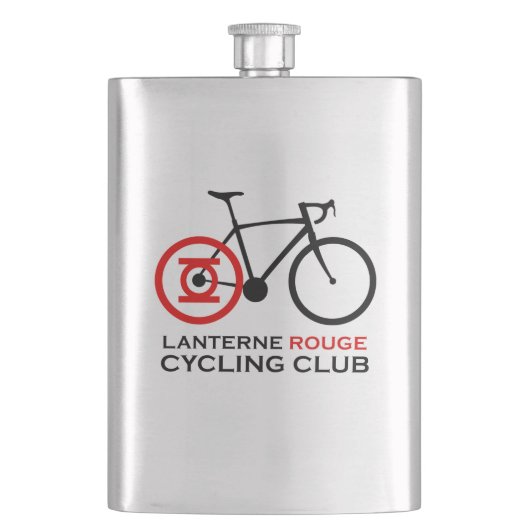 Lanterne Rouge Cycling Club Heupfles (Voorkant)