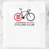 Lanterne Rouge Cycling Club Rechthoekige Sticker (Tas)