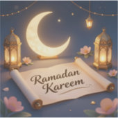 Lanterns Of Blessing - Square Vinyl  Sticker (Voorkant)