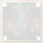 Lanterns of the Forgotten Alley Glazen Onderzetter (Achterkant)