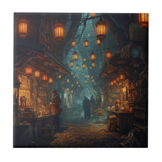 Lanterns of the Forgotten Alley Tegeltje (Voorkant)