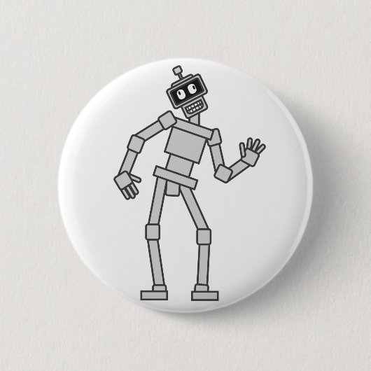 Lany Robot Ronde Button 5,7 Cm (Voorkant)