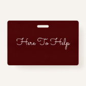 Lanyard Style Badge (Achterkant)