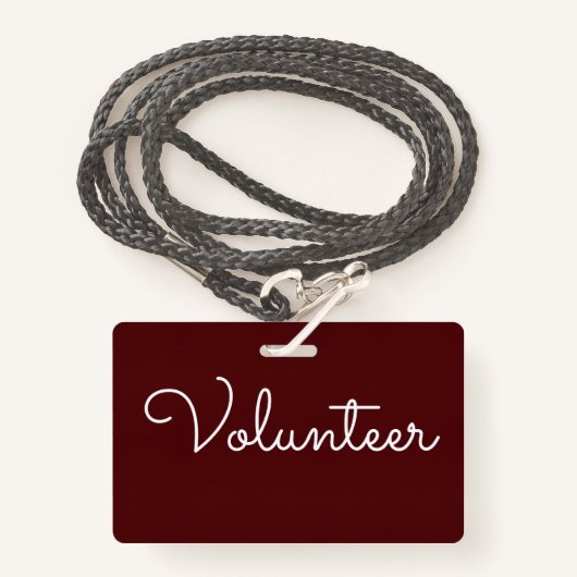 Lanyard Style Badge (Voorkant met draagriem)