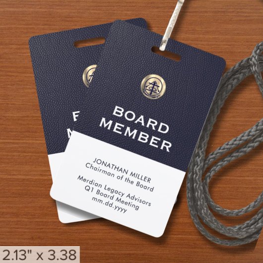 Lanyard voor professioneel bestuurslid badge