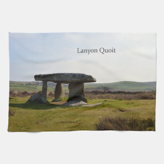 Lanyon Quoit Standing Stones Cornwall England Theedoek (Horizontaal)
