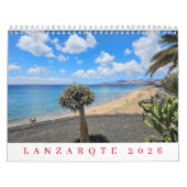 Lanzarote 2026 calendar kalender (Hoes)