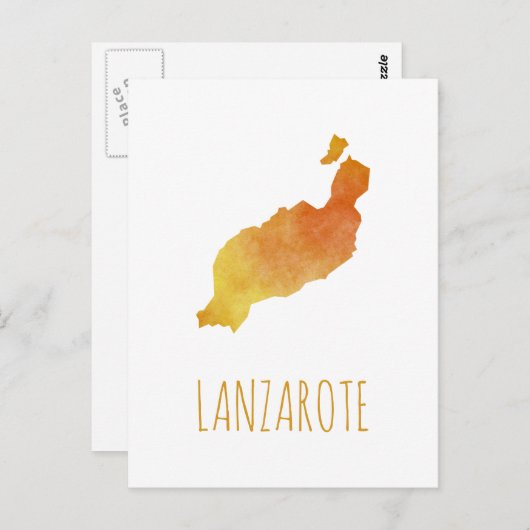 Lanzarote Briefkaart (Voorkant / Achterkant)