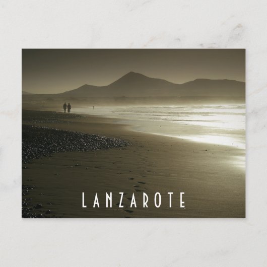 Lanzarote briefkaart - Playa de Famara (Voorkant)