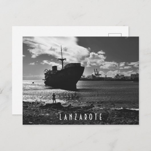 Lanzarote briefkaart - Shipwreck Telamon (Voorkant / Achterkant)