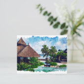 Lanzarote Canarische Eilanden Spanje Tropisch Briefkaart (Staand voorkant)